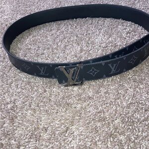 Louis Vuitton Dark Gray Monogram Belt